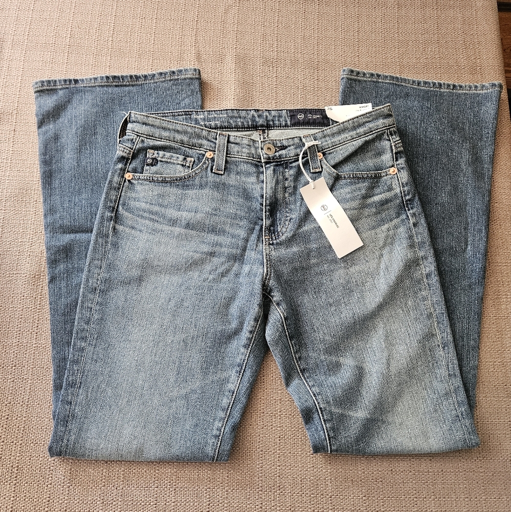 NWT AG Adriano Goldschmied Jeans Angel Low-Rise Boot Aurora MSRP $225 Sz26
